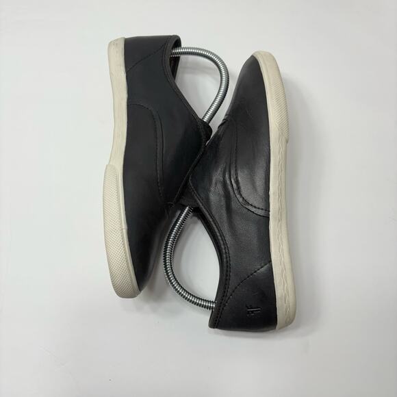 FRYE Mindy Black Leather Slip-On Sneakers Women’s Casual Comfort Shoes sz: 8.5 - Picture 8 of 12